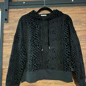 Leopard Print Black Hoodie